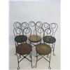 Image 1 : 5 Metal Icecream Chairs