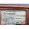 Image 2 : Copy Of Prostitution License Jerome Arizona 1896- 12" X 10.5"