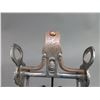 Image 5 : Unmarked Silver Inlaid Bit- Fresno Cheek- Copper Covered Engraved Spade Mouth- Slobber Bar- Rein Cha