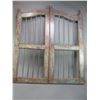 Image 2 : Old Saloon Doors- 45" X 20"- Hand Forged Hardware- Good Condition