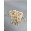 Image 1 : Vintage Beaded And Fringed Native Gauntlets- Cloth Lined- 11" X 5"- Well Used Condition