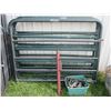 Image 1 : 4 Behlen And 1 HW 6' Gates- Tote Of Hardware- T Post Pounder