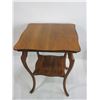 Image 2 : Oak Parlor Table- 29" X 24" X 24"- Good Condition