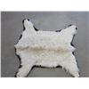 Image 1 : Matted Rocky Mountain Goat Rug- 54" X 17"- Good Condition