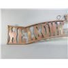 Image 2 : Welcome To The Ranch Metal Sign- 79" X 11"