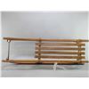 Image 3 : Very Early Wooden Childs Sled-  45" X 12.5"- Very Good Condition