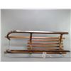 Image 4 : Very Early Wooden Childs Sled-  45" X 12.5"- Very Good Condition