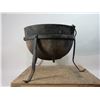 Image 1 : Vintage Cast Iron Cauldron With Handle- 20"H X 23"W