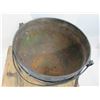 Image 3 : Vintage Cast Iron Cauldron With Handle- 20"H X 23"W
