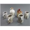 Image 2 : 2 Marked Small Whiskey Jugs- 4 German Eichbaum G;azed Pottery Steins
