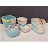 Image 1 : Lot of 3 Mid Century Baby Bootie Flower Planters