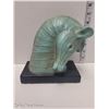 Image 2 : Beautiful Bashful Teal Zebra Statue Decor