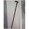 Image 1 : Hand Carved Wooden Cane with Inlay and the the words AHLAT