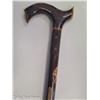 Image 2 : Hand Carved Wooden Cane with Inlay and the the words AHLAT