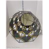Image 1 : Large Antique Stained Glass (with welded jointing) Tiffany Lampshade