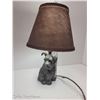 Image 1 : Fantastic (working) Cast Iron Dog Statue Lamp