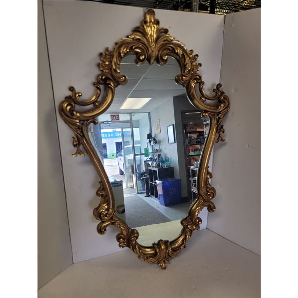 Vintage Ornate Gold French Mirror