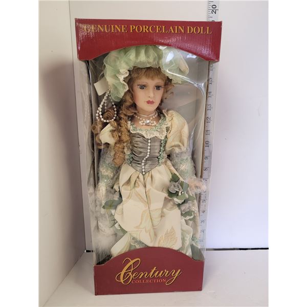 Century Collection Genuiine Porcelain Doll New in Box