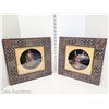 Image 1 : Lot of 2 African Tribal Art Framed in Shadow Boxes