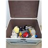 Image 2 : Medium Sized Wooden Dolphin Chest with Childrens Toys