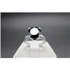 Image 2 : Stunning 5.85 ct Natural Black Diamond Ring In 925 Sterling Silver - Appraised Replacement Value US