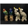 Image 8 : Group of 8 Bone China Limited Edition decorative birds - includes 2 Staffordshire parrots by J.T. Jo