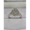 Image 2 : BRAND NEW AMAZING PEAR CUT 0.5 CT. DIAMOND DESIGNER RING IN 925 STERLING SILVER - Appraisal Replacem