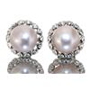 Image 1 : Quality 8.5 Rose Pearl Earrings in 925 Sterling Silver