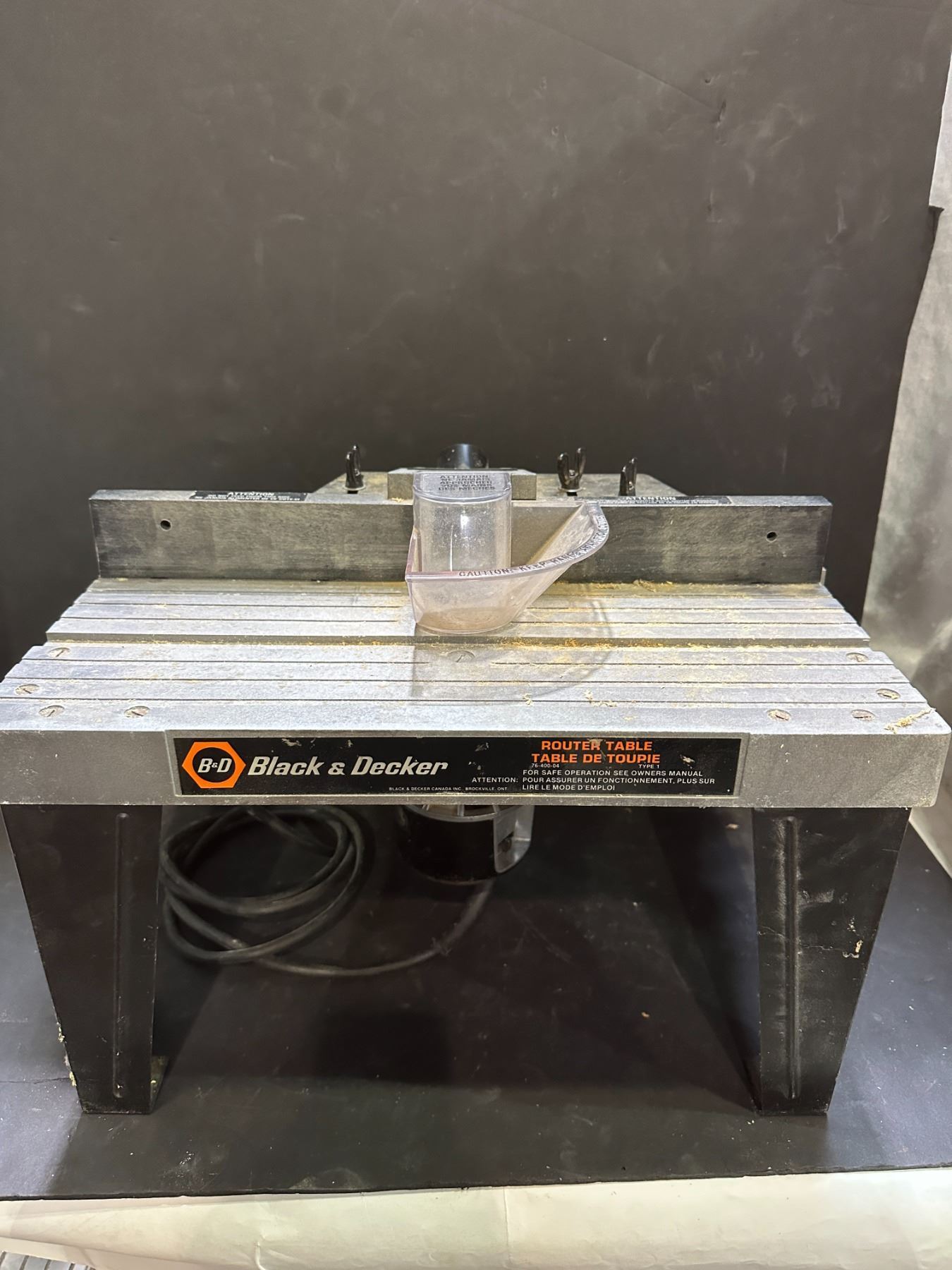 Black & Decker router table (18x14x13