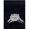 Image 2 : 5.00 CT GRA certified moissanite VVS D colour full cut round brilliant moissanite with 2 tapered bag