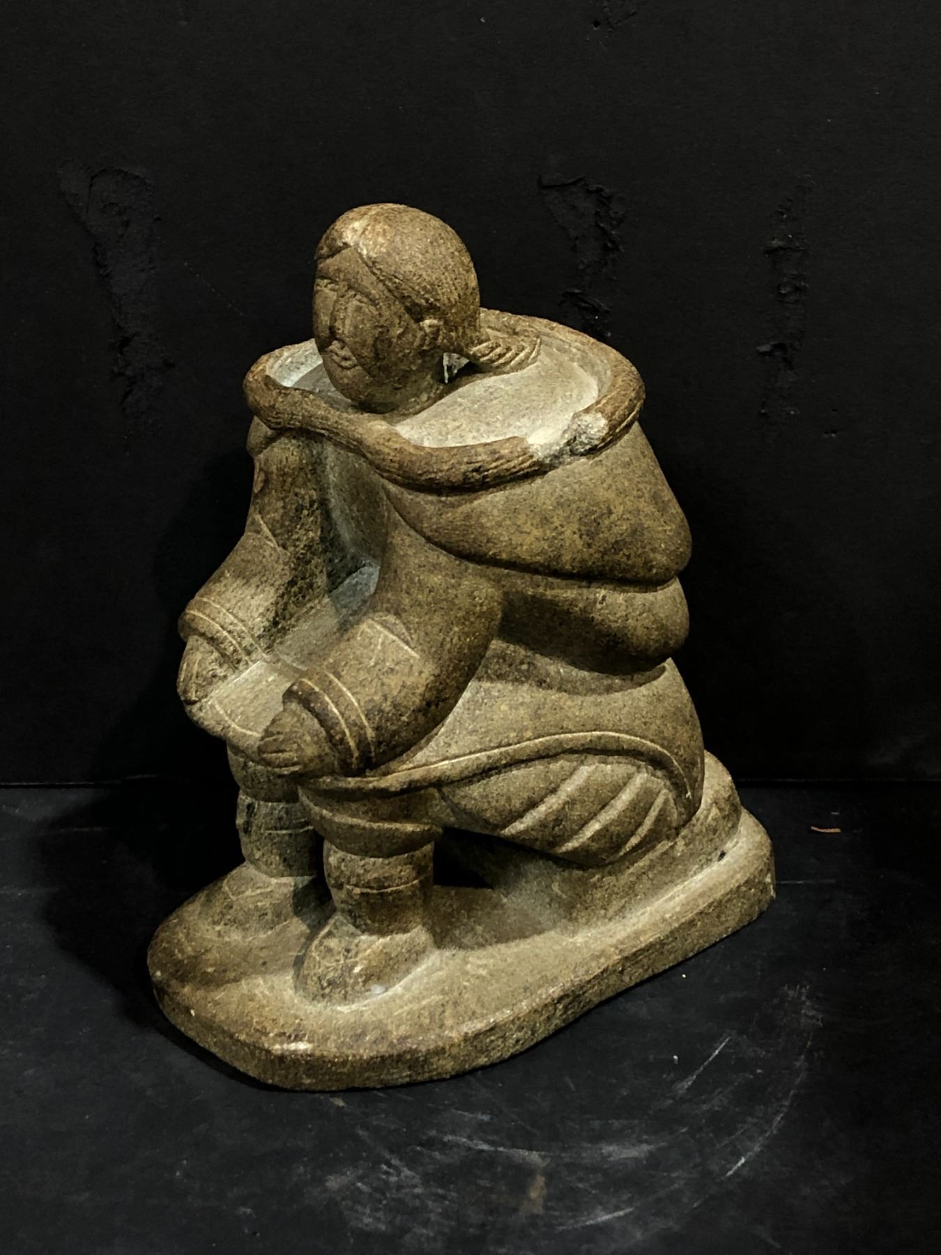 Quniq Inuit Unique Contemporary Inuit Sculpture - approx. 7 1/2