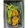 Image 1 : Bine lot - x4 Extension cords of various lengths - Bin not included