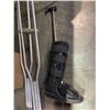 Image 2 : Group Lot- x2 crutches - x1 cane- ankle boot