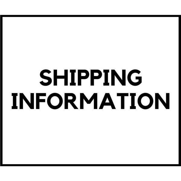 Shipping & Pickup Information