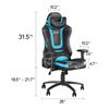Image 4 : NEW Artlia Massage Gaming Chair OF-D05BU-M - retail price $225USD