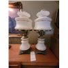 Image 5 : Milk Glass Lamps A