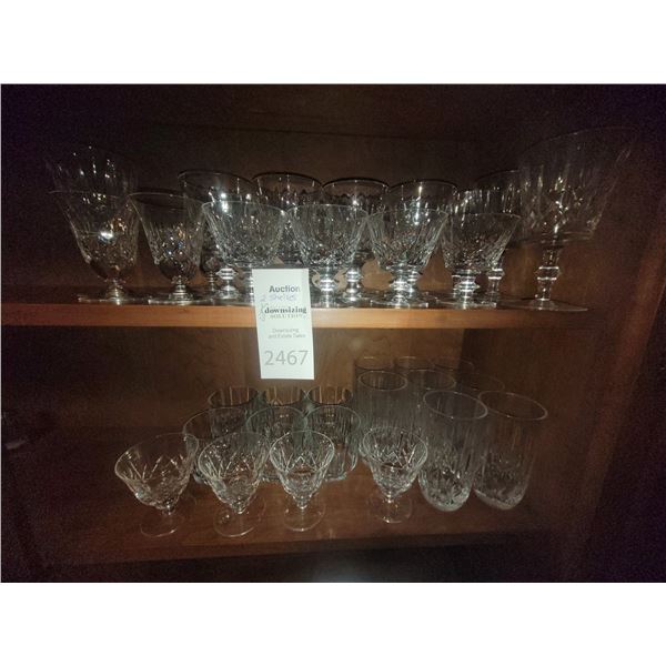 Crystal Stemware and Glasses A