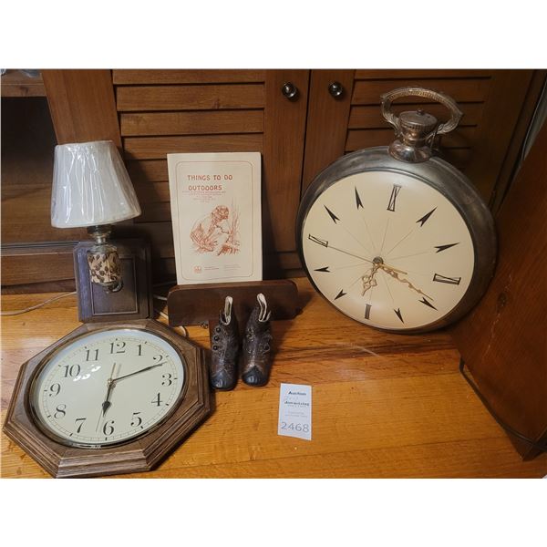 Wall Clocks, Lamp, A