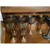 Image 6 : Silver Plate & Brass Goblets, Brass Decor A