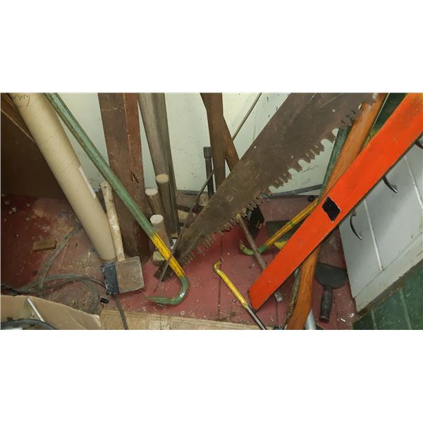 Saws, Mallets, Crow bars A