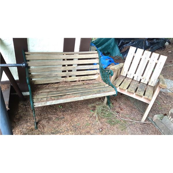 Wood Bench Chair A
