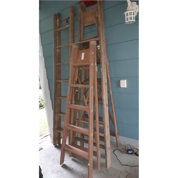 Four Wood Ladders A
