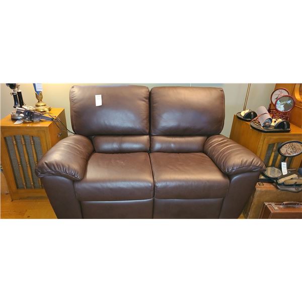 Natuzzi Leather Reclining Love Seat C