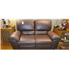 Image 1 : Natuzzi Leather Reclining Love Seat C