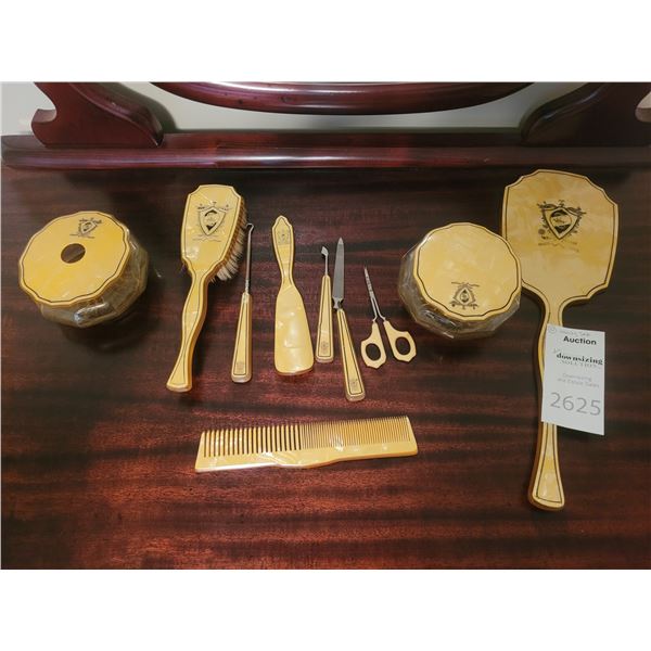 French Ivory Vanity Set A