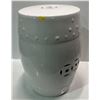 Image 1 : Ceramic Barrel Stool 12Dx18H