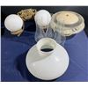 Image 1 : Milk Glass Lamp Shade, Vintage Light Fixtures & Oil Lamp Glass