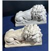 Image 1 : Pair of Concrete/Clay Lions 15Wx6Dx9H