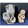 Image 1 : Sculpted Water Jug Pottery &  Garden Child Statue 15 tall
