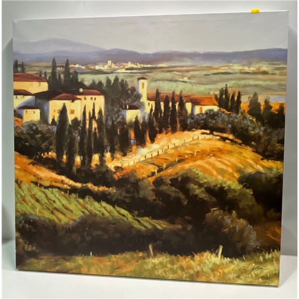 Italian Themed Art Canvas By Carol Jessen 32Wx31H